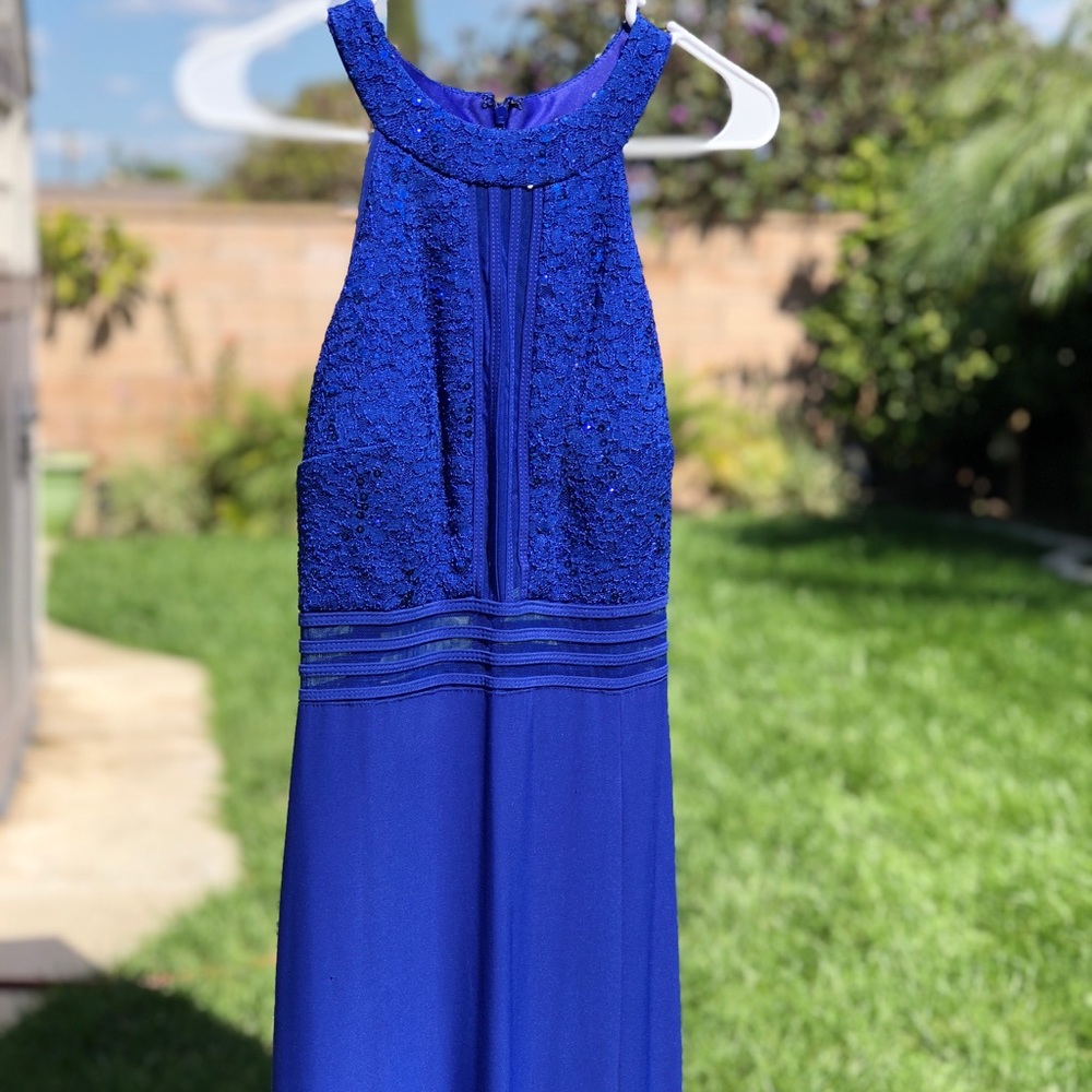 Royal blue prom dress